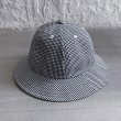 画像1: EFILEVOL Gingham Checked Hat Black Check (1)