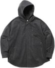 画像2: ROTOL MASK HOOD SHIRT MELTON CHARCOAL (2)