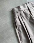 画像6: EFILEVOL Flower Embroidery 2 Tucks Slacks Gray (6)