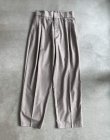 画像2: EFILEVOL Flower Embroidery 2 Tucks Slacks Gray (2)