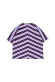 画像2: PHINGERIN SEAMLESS TEE BORDER PURPLE BORDER (2)