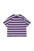 画像1: PHINGERIN SEAMLESS TEE BORDER PURPLE BORDER (1)