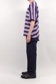 画像5: PHINGERIN SEAMLESS TEE BORDER PURPLE BORDER (5)