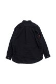 画像3: PHINGERIN GAUZE PLAKET SHIRT BLACK (3)