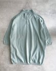 画像9: THE NERDYS Organic Cotton Stand collar Polo Shirt Sage (9)