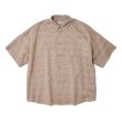 画像1: THE NERDYS Cotton Dobby Half Sleeve Shirt Beige (1)