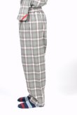 画像5: PHINGERIN NIGHT PANTS NEL OMBRE GREY PLAID (5)