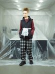 画像9: PHINGERIN NIGHT PANTS NEL OMBRE BLACK PLAID (9)