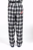 画像6: PHINGERIN NIGHT PANTS NEL OMBRE BLACK PLAID (6)