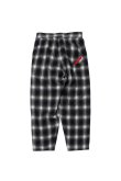 画像2: PHINGERIN NIGHT PANTS NEL OMBRE BLACK PLAID (2)