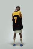 画像2: gim context Knitted Foofball Jersey BLACK (2)