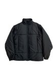 画像1: COMFORTABLE REASON Minimal Puff Jacket BLACK (1)