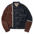 画像2: ROTOL FRANKEN DENIM/CORDUROY JACKET WASHED (2)