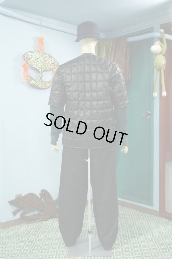 RAJABROOKE 半袖インナーDOWN JACKET - BLACK 半袖インナーDOWN
