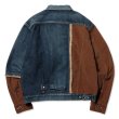 画像2: ROTOL FRANKEN DENIM/CORDUROY JACKET DAMAGED (2)