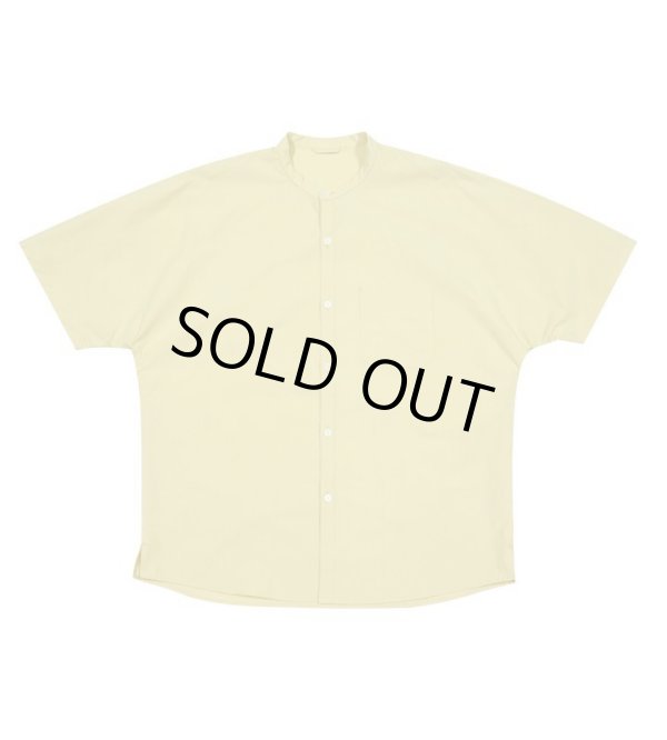 画像1: rajabrooke STAND COLLAR SHIRT YELLOW (1)