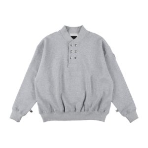 画像: PHINGERIN DOUBLE HENLEY SWEATSHIRT GREY