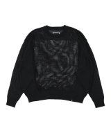 画像: PHINGERIN WINDOW WEB SWEATER BLACK