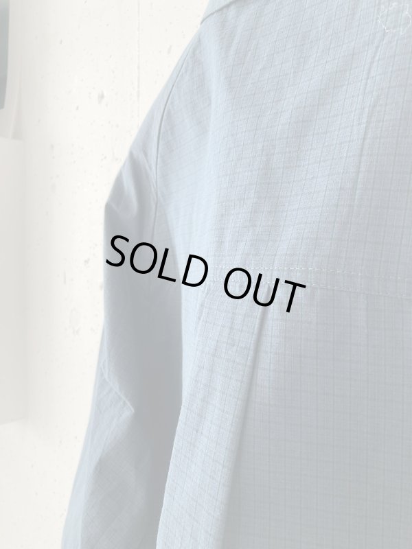 PWA / DRY ZIP-UP SWING SHIRT NAVY CHECK | THE NEWAGE CLUB