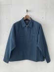 画像1: PWA DRY ZIP-UP SWING SHIRT NAVY CHECK (1)