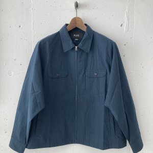 画像: PWA DRY ZIP-UP SWING SHIRT NAVY CHECK