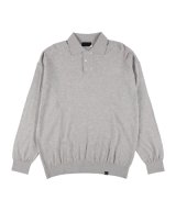 画像: PHINGERIN DOUBLE KNIT POLO LIGHT GREY