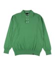 画像1: PHINGERIN DOUBLE KNIT POLO GREEN (1)