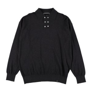 画像: PHINGERIN DOUBLE KNIT POLO CHARCOAL