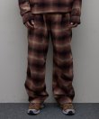 画像5: BAL PLAID WIDE MOUNTAIN PANT BROWN (5)