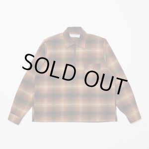 画像: BAL FLANNEL HALF ZIP SHIRT