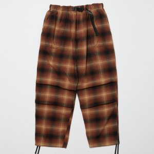 画像: BAL PLAID WIDE MOUNTAIN PANT BROWN