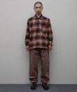 画像3: BAL PLAID WIDE MOUNTAIN PANT BROWN (3)