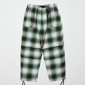 画像: BAL PLAID WIDE MOUNTAIN PANT GREEN