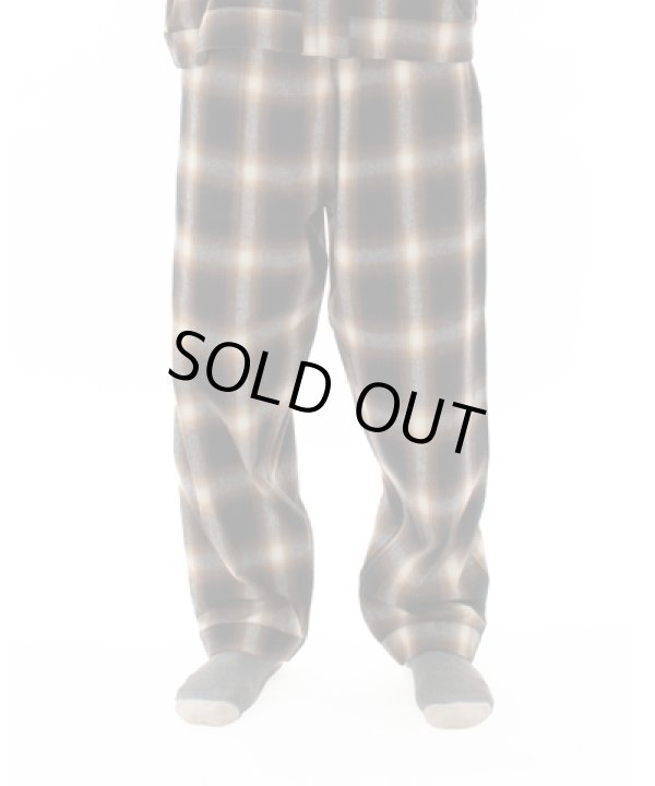 画像3: PHINGERIN NIGHT PANTS OMBRE PLAID BROWN (3)