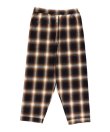 画像1: PHINGERIN NIGHT PANTS OMBRE PLAID BROWN (1)