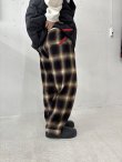 画像4: PHINGERIN NIGHT PANTS OMBRE PLAID BROWN (4)