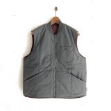 画像: PWA TWO-FACE QUILTED VEST DARK BURGUNDY