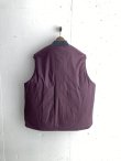 画像4: PWA TWO-FACE QUILTED VEST DARK BURGUNDY (4)