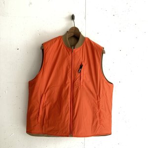 画像: PWA TWO-FACE QUILTED VEST CINNAMON ORANGE