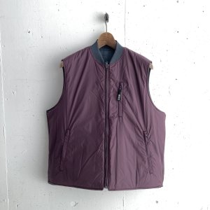 画像: PWA TWO-FACE QUILTED VEST DARK BURGUNDY