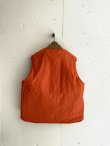 画像4: PWA TWO-FACE QUILTED VEST CINNAMON ORANGE (4)