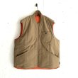 画像1: PWA TWO-FACE QUILTED VEST CINNAMON ORANGE (1)