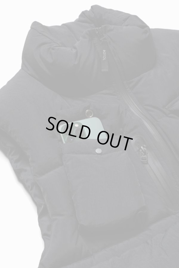画像4: ROTOL CURVY DOWN VEST BLACK (4)