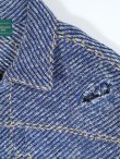 画像3: gim context Hand-Stitched Damaged Denim Knit Jacket (3)