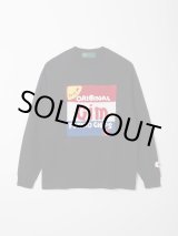 画像: gim context GIM Potato Chips Hand-crochet Long SleeveT-shirt Black