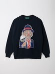 画像1: gim context Clown Sweatshirt Navy (1)