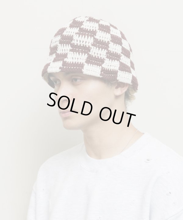 画像3: BAL HAND KNIT BUCKET HAT BROWN (3)