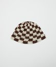 画像1: BAL HAND KNIT BUCKET HAT BROWN (1)