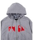 画像4: PHINGERIN PNGN ZIP HOODIE HEATHER GREY (4)