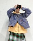 画像11: gim context Hand-Stitched Damaged Denim Knit Jacket (11)